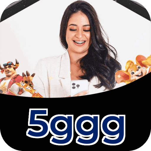 Interface do aplicativo 5ggg mostrando jogos disponíveis no iOS e Android